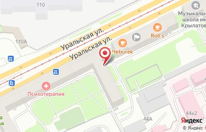 Военный комиссариат Мотовилихинского и Орджоникидзевского районов г. Перми на карте