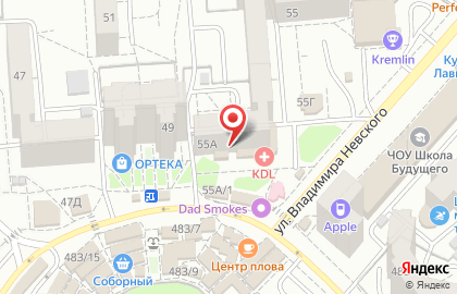 Аптека Апрель на улице Владимира Невского на карте