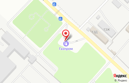 Заправочная станция Газпром в Железнодорожном районе на карте