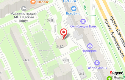 Стелс на проспекте Большевиков на карте