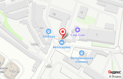 Магазин автотоваров на Гордеевской улице на карте