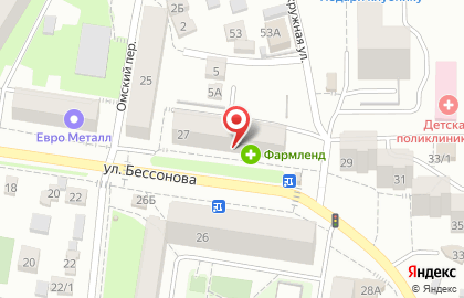 Подростковый клуб Современник на улице Бессонова на карте