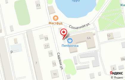 Супермаркет Пятёрочка на Садовой улице на карте