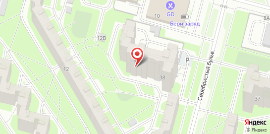 Медицинский центр массажа и остеопатии Неболи на Серебристом бульваре на карте