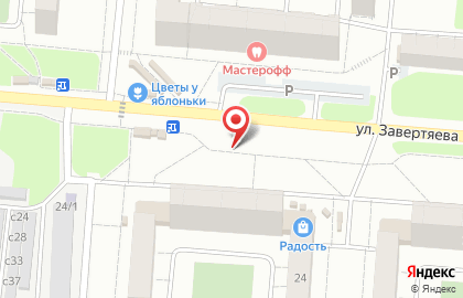 Продовольственный магазин Анюта в Центральном районе на карте