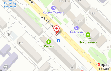 Киоск по продаже печатной продукции на улице Республики на карте