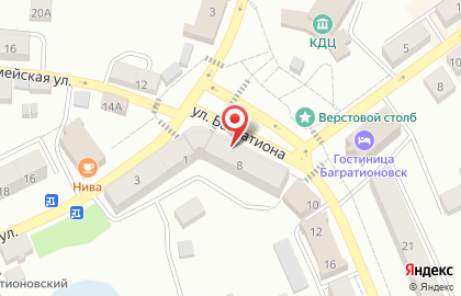 Универсальный магазин Супер Цены на улице Багратиона на карте