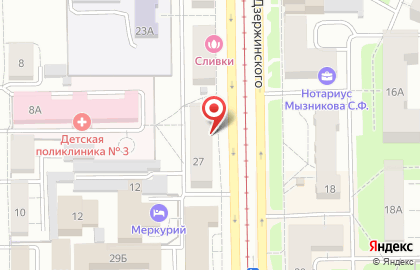 Сибирская корона на улице Дзержинского на карте