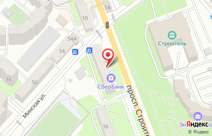 Торгово-монтажная фирма ИнтерОкна на проспекте Строителей на карте