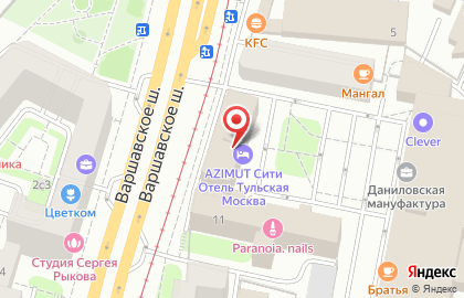 AZIMUT Moscow Tulskaya Hotel на карте