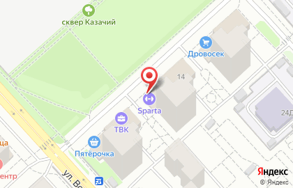 Тренировочный центр Sparta на улице Водопьянова на карте
