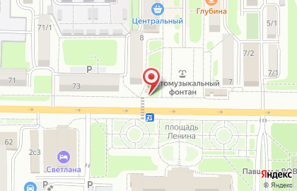 Киоск печатной продукции Владпресса на площади Ленина на карте