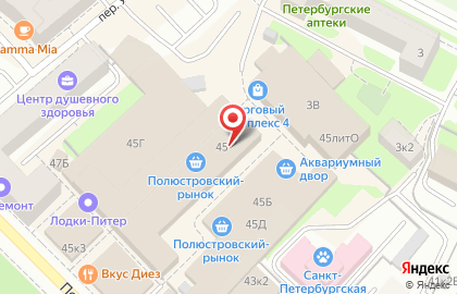 ЗАО Полюстровский рынок на карте