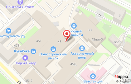 Акватех на Полюстровском проспекте на карте