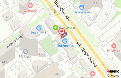 Банкомат Екатеринбургский муниципальный банк в Чкаловском районе на карте