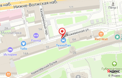 Автосервис ТехноПап на Горьковской на карте