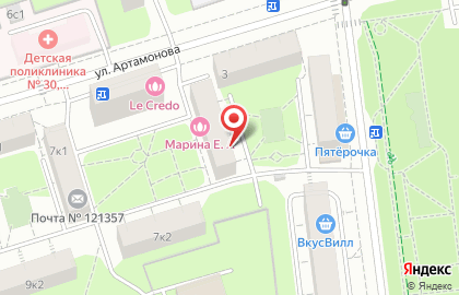 Парикмахерская для всей семьи на Славянском бульваре на карте