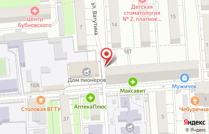 Коминтерновский район Киоск по продаже фруктов и овощей в Политехническом переулке на карте