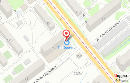 Банкомат Тинькофф на улице Олеко Дундича на карте