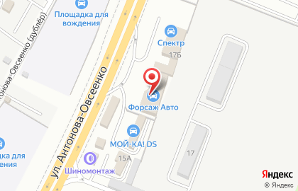 Торгово-сервисный центр VIRBACauto на улице Антонова-Овсеенко на карте