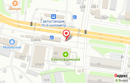 Фирменный магазин Пионерское в Петропавловске-Камчатском на карте