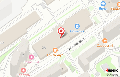 Торговая компания ОКСИ на улице Галущака на карте