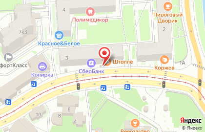 Киоск по продаже печатной продукции Новая пресса в Приморском районе на карте