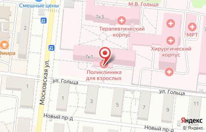 Медицинская акционерная страховая компания Макс-м на Московской улице на карте