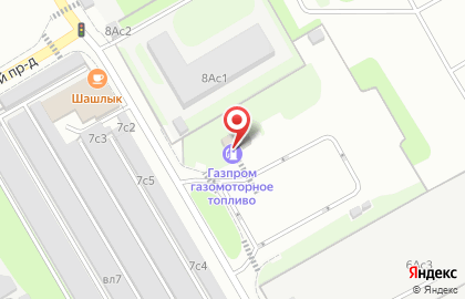 Газпром газомоторное топливо на Левобережной улице на карте
