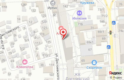Аком в Прикубанском округе на карте