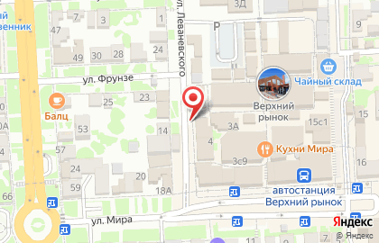 Магазин трех цен на улице Леваневского на карте