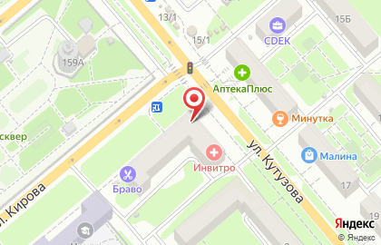Аптека Мерцана на улице Кутузова, 6 на карте