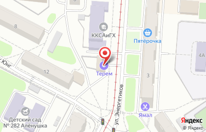 Строительная компания Терем на улице Энергетиков на карте