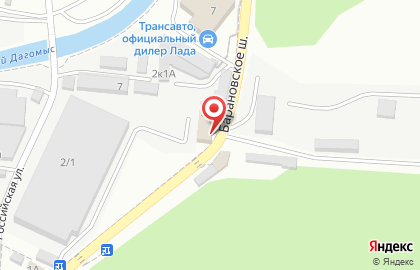 Автосервис Чайка в Лазаревском районе на карте