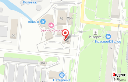 Автостоянка в Новосибирске на карте