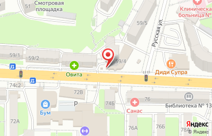 Магазин медицинской одежды Linesta в Советском районе на карте