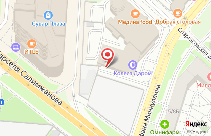 Магазин автозапчастей и СТО 180km.ru на Спартаковской улице на карте