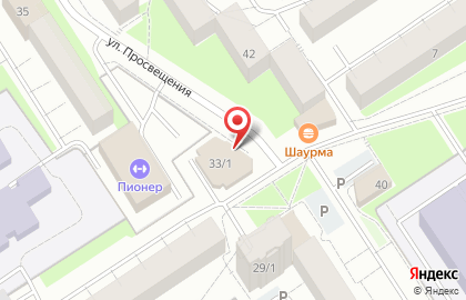 Банкомат Аккобанк на улице Просвещения на карте