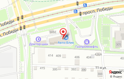Федеральная сеть автостекольных станций Bitstop в Калининском районе на карте