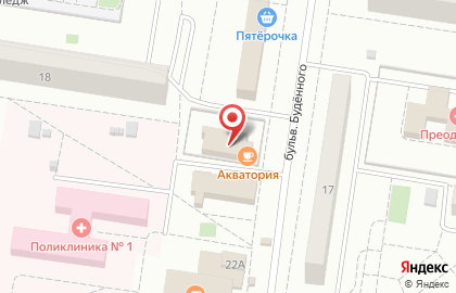 Кафе Акватория в Автозаводском районе на карте