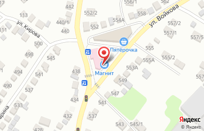 Гипермаркет Магнит в Ставрополе на карте