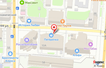 Магазин Хмельная Галерея в Центральном районе на карте
