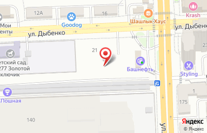 СаГА на улице Дыбенко на карте