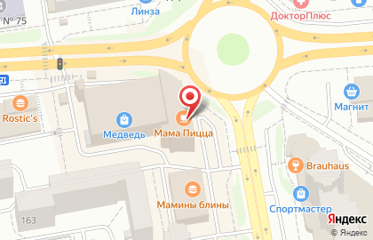 Семейное кафе Мама Pizza на Пушкинской улице на карте