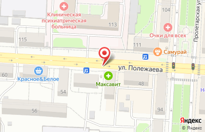 Киоск печатной продукции Саранск печать на улице Полежаева на карте