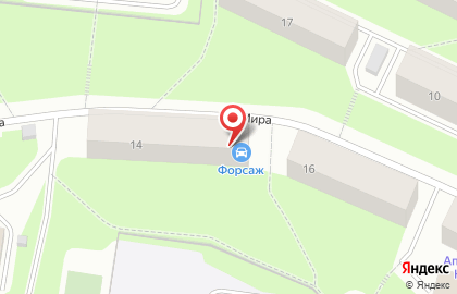 Магазин автозапчастей Форсаж на улице Мира на карте
