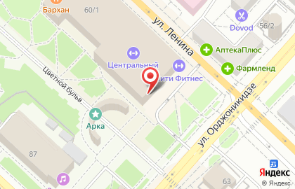 Клуб дзюдо Тайфун на улице Орджоникидзе на карте