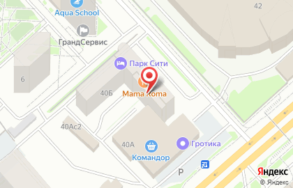 Супермаркет Гурме на улице Партизана Железняка на карте
