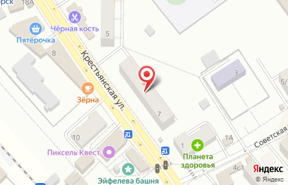 Магазин одежды Столичный гардероб на Крестьянской улице на карте