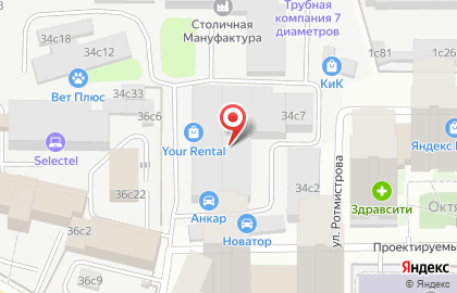 Новатор на 4-й Магистральной улице на карте